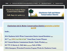 Tablet Screenshot of charlestonconservationdistrict.com